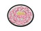 Single Peony Flower Multi-Color Embroidered Iron-On or Hook & Loop Patch Applique